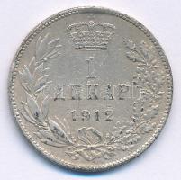 Szerbia 1912. 1D Ag "I. Péter" T:VF patina, fülnyom
Serbia 1912. 1 Dinar Ag "Petar I...