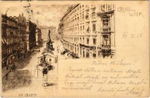 1898 (Vorläufer) Wien, Vienna, Bécs; Am Graben (EK)