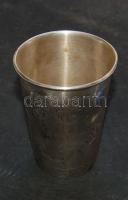 1900 körül ezüst (Ag) ivópohár későbbi 1940-es bevésettel 45g