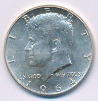 Amerikai Egyesült Államok 1964. 1/2$ Ag Kennedy T:UNC,AU USA 1964. 1/2 Dollar Ag Kennedy C:UNC,AU Krause KM#202