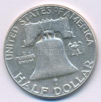 Amerikai Egyesült Államok 1956. 1/2$ Ag "Franklin" T:XF,VF
USA 1956. 1/2 Dollar Ag "...