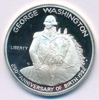 Amerikai Egyesült Államok 1982S 1/2$ Ag George Washington születésének 250. évfordulója T:PP ujjlenyomat USA 1982S 1/2 Dollar Ag 250th Anniversary of the birth of George Washington C:PP fingerprint Krause KM#208