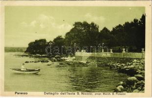 Porec, Parenzo; Dettaglio dell'Isola S. Nicolo, propr. March. B. Polesini / island