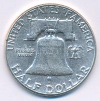 Amerikai Egyesült Államok 1963. 1/2$ Ag "Franklin" T:AU
USA 1963. 1/2 Dollar Ag "Fra...