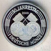 Németország 2000. "50 éves az egységes Német Márka" Ffm emlékérem T:PP