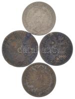 Ausztria 1820A 3kr Ag "Ferenc" + 1832A 3kr Ag "Ferenc" + 1868. 10kr Ag "Ferenc József" + 1872. 10kr Ag "Ferenc József" T:VF,F patina Austria 1820A 3 Kreuzer Ag "Franz II" + 1832A 3 Kreuzer Ag "Franz II" + 1868. 10 Kreuzer Ag "Franz Joseph" + 1872. 10 Kreuzer Ag "Franz Joseph" C:VF,F patina