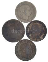 Ausztria 1820A 3kr Ag "Ferenc" + 1832A 3kr Ag "Ferenc" + 1868. 10kr Ag "Fer...