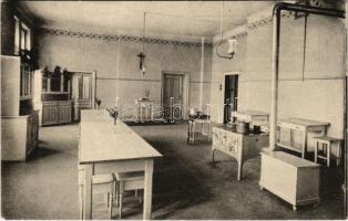 Wien, Vienna, Bécs XIV. St. Josefinum Lehr- und Erziehungsanstalt für Mädchen, Schulküche. Breitenstrasse 31. / girl school interior, school kitchen