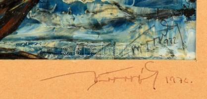 K... ? jelzéssel: Balaton. Olaj, karton. Üvegezett keretben. 19x29 cm