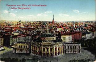 1926 Wien, Vienna, Bécs; Panorama mit Nationaltheater, früher Burgtheater / theatre