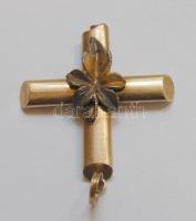 Régi arany (Au) kereszt medál 14K (0,585) 2,04g, sérült