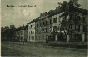 1918 Eperjes, Presov; Gyalogsági laktanyák. Cattarino S. utóda Földes Samu kiadása / K.u.K. military infantry barracks (b)