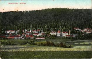 Bártfafürdő, Bardejovské Kúpele, Bardiov, Bardejov; látkép. Eschwig és Hajts kiadása. Hajts Kornél felvétele / spa, general view (EK)