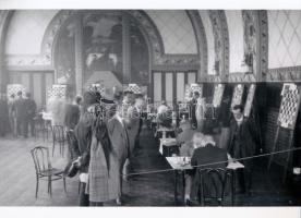 1927 Kecskemét, nemzetközi sakkverseny, 1 db modern nagyítás Kerny István (1879-1963) budapesti fotóművész hagyatékából, 15x21 cm