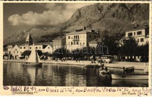 1939 Makarska, Hotel Central, autobus. Foto Kapista