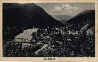 1931 Terebesfejérpatak, Terebes, Trebusany (Trebusa), Dilova, Dilove (Máramaros); Üveggyár, iparvasút, vasúti híd / glass factory, industrial railway, railway bridge (Rb)