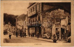 Longuyon, Grand Bazar ruins, shop after a WWI attack