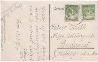 1919 Léva, Levice; Állami tanítóképző. Schulcz Ignác kiadása / teachers' training institute (EK...