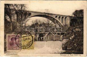 1923 Luxembourg, Pétrusse et Pont Adolphe / bridges. TCV (EK)