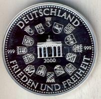 Németország 2000. "A Szövetségi Parlament megnyitása" Ag 15,1g emlékérem T:PP