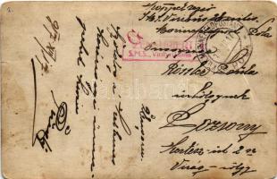 1917 K.u.K. Kriegsmarine SMS Viribus Unitis Osztrák-Magyar Haditengerészet Tegetthoff-osztályú dread...