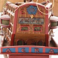 A "Santa Maria" Horváth Jenő egyedi építésű, nagy méretű hajómodellje Kolombusz Kristóf ve...