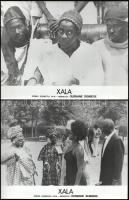 cca 1975 ,,Xala" című szenegáli film két jelenete, 2 db vintage produkciós filmfotó ezüst zselatinos fotópapíron, a használatból eredő (esetleges) kisebb hibákkal, 18x24 cm
