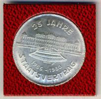 Ausztria 1980. 500Sch Ag "25 éves az államszerződés" tanúsítvánnyal T:1-