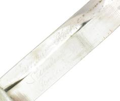 Kuusamon Uistin Finland , finn nyúzókés, vadászkés. Fa nyéllel, jelzett, hozzá jelzett tokkal 20 cm