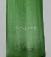 Régi zöld szódásüveg, cirill betűs felirattal ("Bura Bukin Szamos"), jelzett fejjel (Süss ...