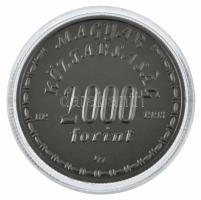 1998. 2000Ft Ag "Eötvös Lóránd" dísztokban, tanúsítvánnyal T:PP Adamo EM156