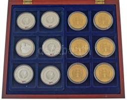 Szlovákia DN "A szlovák nemzet legnagyobb személyiségei" 6xklf kétoldalas, aranyozott emlé...