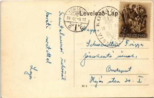 Hernádnémeti, Hősök szobra, emlékmű + "1938 Komárom visszatért" So. Stpl