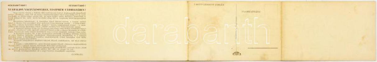 Nagyvázsony, 4-részes kihajtható képeslap