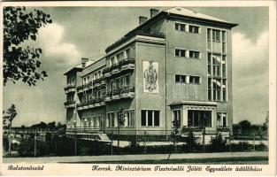 1936 Balatonőszöd, Kereskedelmi Minisztérium Tisztviselői Jóléti Egyesülete üdülőháza (EK)