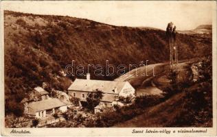 1931 Ábrahámhegy, Szent István-völgy a vízimalommal (ázott / wet damage)