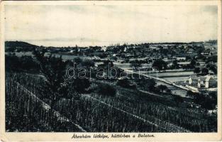 1929 Ábrahámhegy, látkép, háttérben a Balaton (EK)