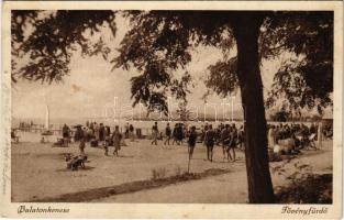 1929 Balatonkenese, Fövenyfürdő, strand (r)