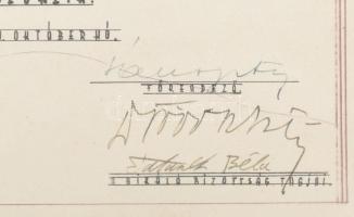 Repülőmodellezés - Budapest, 1938. október hó. Elismerő oklevél Horváth Ernő (részére, aki) az 1938....