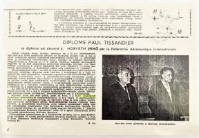 Repülőmodellezés - Paris, 1962. szeptember 28. ,,Paul Tissandier" francia nyelvű diploma Horvát...