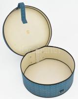 Philips vintage kalaptartó doboz, szép állapotban, jelezve, d: 28,5 cm