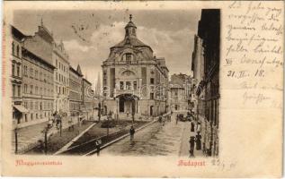 1901 Budapest VII. Izabella utca és Magyar színház. Divald Károly 211.