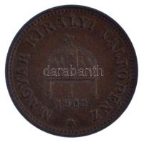 1902KB 1f bronz T:AU,XF Adamo K1