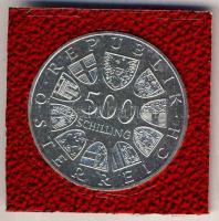 Ausztria 1986. 500Sch Ag "Halli Thaler" tanúsítvánnyal T:BU