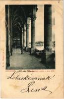 1898 (Vorläufer) Budapest V. Országház részlete a Duna felől. K. Gy. 23. sz. (ázott / wet damage)