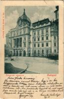 1900 Budapest V. Központi Egyetem (Jogi egyetem), villamos. Divald Károly 294. (r)