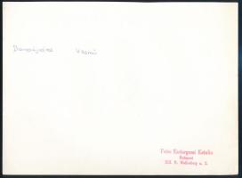 cca 1978 Dunaújvárosi Vasmű, Esztergomi Katalin pecsétjével jelzett vintage fotóművészeti alkotás, e...