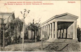 1911 Budapest III. Aquincumi múzeum déli tornáca és kőemlék (fl)