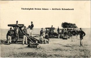 Tüzérségünk lövésre készen / K.u.k. Artillerie Schussbereit / Austro-Hungarian military, artillery ready for firing