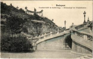 1915 Budapest I. Gellért-hegy és szobor, Erzsébet hídfő